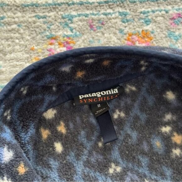 Patagonia Synchilla Snap T Fleece Howl Stone Blue Pullover Sweater Men’s Medium - Picture 7 of 9